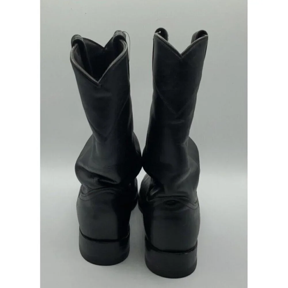 ACME Roper Women's Black Leather Slouch Boots Style 08050L Size 6.5